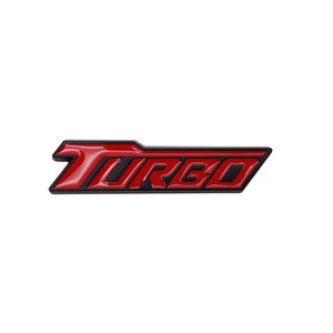 자동차 터보 엠블럼 스티커 / TURBO 뱃지, TURBO 스타일A, 블랙레드라인