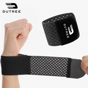 두트리 슬림핏 벨크로형 손목보호대 2p, 블랙, 1세트