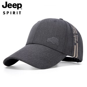 JEEP SPIRIT 스포츠 캐주얼 야구 모자 CA0386, 그레이