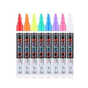 Falsh 형광마카펜 블랙보드마카 글라스펜 윈도우마카 마커 8색 12색, 1080-8색