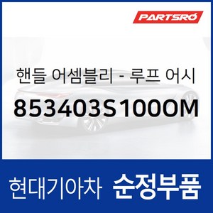 실내 천장 손잡이 (루프 어시스트 핸들) 뒷좌석 조수석쪽 (853403S100OM) 맥스크루즈/더 뉴 싼타페 올뉴 (DM)/더 프라임 (DM), 1개