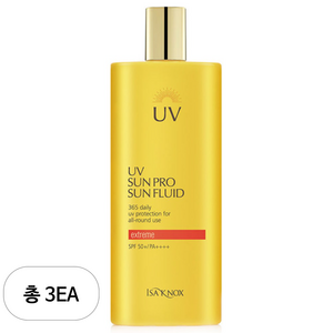 이자녹스 유브이 선프로 선크림 365 데일리 SPF50+ PA+++, 70ml, 3개