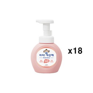 아이깨끗해 핸드워시 모이스처 복숭아, 250ml, 18개