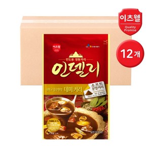 CJ이츠웰 인델리 데미커리 / 대용량 카레가루, 12개, 1kg