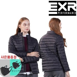 이엑스알 사은품증정 EXR 블랙 여성 경량 패딩 점퍼 EXR0005