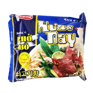 베트남 라면 에이스쿡 포보 수아 나이 비프플레이버 쌀국수라면 70g x 12개 PHO BO XUA&NAY