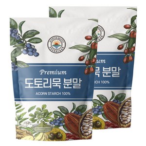 해나식품 도토리묵 가루 분말, 2개, 500g