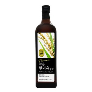 [국산 100%] 라온현미유 블랙 700ml, 2개