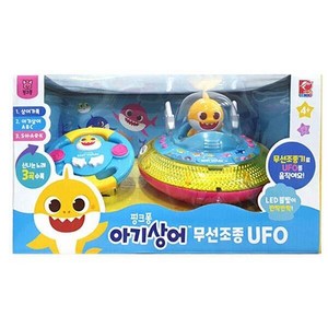 핑크퐁 아기상어 무선조종 UFO 작동완구, 옐로우 외 다색, 1개