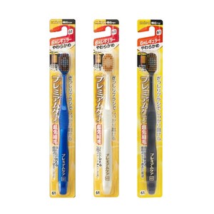 EBISU 프리미엄케어 61 부드러운모 미세모 칫솔 랜덤발송, 1개입, 3개