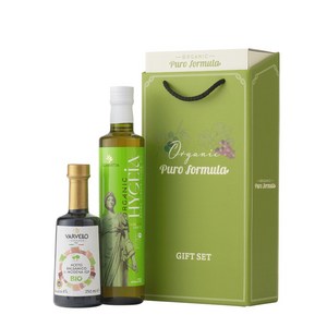 올리바티아 유기농 엑스트라버진 올리브오일 발베로 발사믹식초 추석 명절 선물 세트, 올리브오일+발사믹식초 바이오