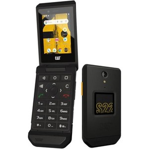 Cat S22 플립 16GB 2.8 터치스크린 안드로이드 11 IP68 방수 4G LTE GSM MetoPCS용 T 모바일 잠금 해제 글로벌 블랙 갱신