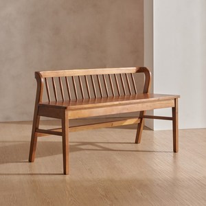지앤퍼니 첼라 2인 3인용 등받이 원목 벤치, 첼라 2인 벤치