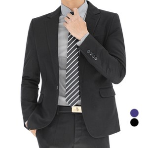 제제 남성용 슬림핏 원버튼 캐주얼 정장자켓
