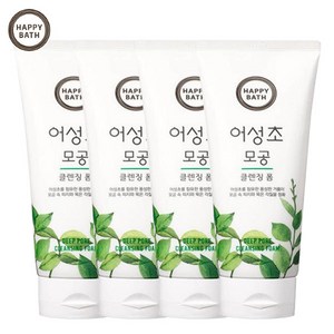 해피바스 어성초 모공 클렌징폼, 200g, 4개