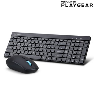 PLAYGEAR 슬림 무소음 무선키보드마우스세트, PK106 Silent