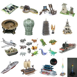 크래커 플러스 3D 입체퍼즐 종이 모형 조립 접기 만들기 / 유아동 초등학생 교육용 교재, 06 수원화성