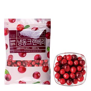 [딜라잇가든]냉동 크랜베리 1kg x 5팩, 5개