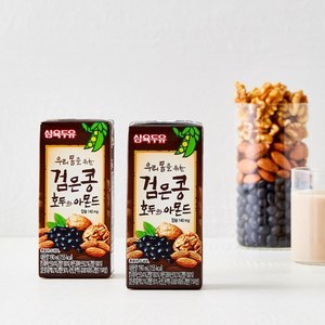 삼육식품 우리몸을 위한 검은콩 호두와아몬드 두유, 190ml, 96개