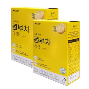 이레 콤부차 레몬 50T X 2개/아이스티 에이드 분말, 2개, 250g, 50개입