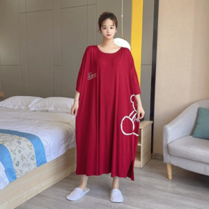 빅빅사이즈 큐티 베어 편안한 롱원피스(~5XL)