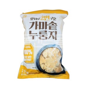 앞 뒤로 두번 구운 가마솥 누룽지 대용량, 2.5kg, 1개