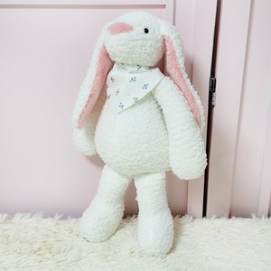 롱이토끼애착인형 신생아 아기 국민 출산선물, 롱이36cm 연핑크, 물망초