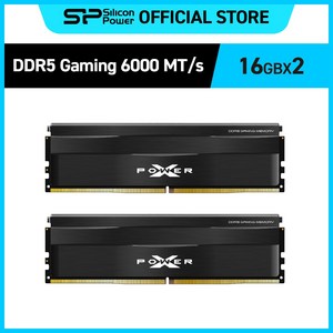 실리콘파워 Silicon Powe DDR5-6000 CL30 PC5-48000 데스크탑 메모리키트, 16GBx2 블랙, 1개