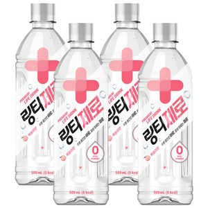 링티 제로 복숭아, 500ml, 4개