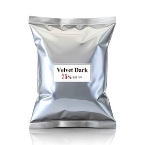 파베글라스 다크 커버춰 리얼 초콜릿 75% Velvet Dak Couvetue Real Chocolate, 1개, 400g