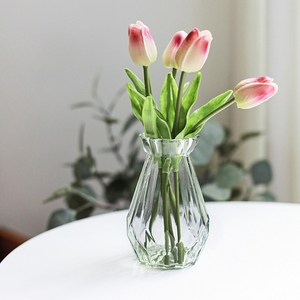 오샤레 크리스탈 유리 꽃 화병