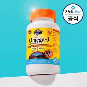 4개월 120캡슐 DCN 디씨엔 퍼펙트 RTG 알티지 오메가3 4개월분 600mg, 1개, 120정