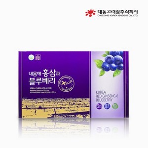 대동고려삼 내몸에 홍삼과 블루베리 50ml x 30포 6년근홍삼 추출액