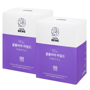 카페베네 마노 콜롬비아 마일드 원두커피믹스 180P, 0.9g, 180개입, 2개