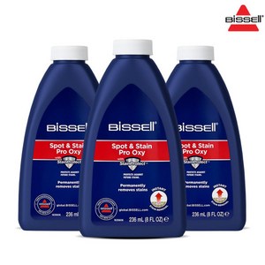 [정품] 비쎌 BISSELL 스팟클린 전용 프로 옥시 스팟앤스테인 포뮬라 (236ml X 3병), 236ml, 3개