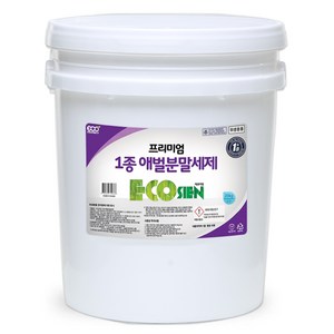 기름때 제거에 효과빠른 에코지엥 프리미엄 1종 애벌 분말 담금 세제, 20kg, 1개