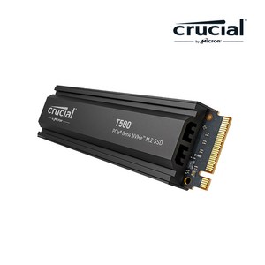 마이크론 Crucial T500 히트싱크 2TB M.2 NVMe SSD 대원CTS (GEN4/TLC/PS5 호환)