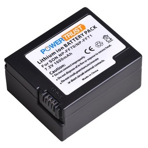 배터리호환 파워트러스트 충전식 팩 소니 NP FF71 NP FF70 NPFF71S 교체용 INFOLITHIUM F 시리즈, [05] 1x battery, 1개