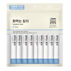 바우와우 무마진 짜먹는 고양이츄르, 참치, 480g, 2개