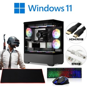 [왕가PC]하이엔드 고사양 데스크탑 3D게임용 더 파이널스 배그 풀옵션 게이밍 조립컴퓨터 롤 오버워치2 국민옵션부터 풀옵션 조립PC, 블랙, b.하이엔드PC 11번, 1TB, 32GB, WIN11 Home