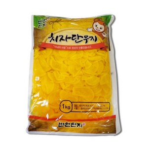 반찬단지 치자단무지 슬라이스 1kg, 1개