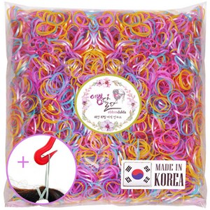 이쁨달다 이쁨봉봉밴드 +이지컷 대용량머리끈 100g 짱짱 쫀쫀 선명