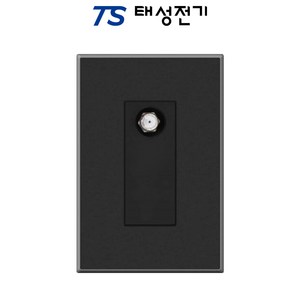 태성전기 틸인스 다크블랙 단로1구 스위치 쿠팡, CATV 2방, 1개