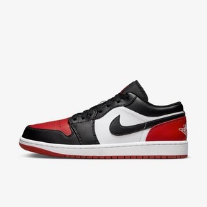 [NIKE]나이키_남녀공용_에어 조던 1 로우_AIR JORDAN 1 LOW_운동화_블랙/레드_553558-161