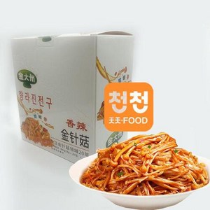 틱톡 유명 마라 팽이버섯간식 금대주 팽이버섯 1박스 (18g*20개), 360g