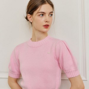 룩캐스트 여성용 ZINNA PUFF SLEEVE KNIT TOP