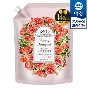 르샤트라 섬유유연제 피오니부케 리필, 1.6L, 1개