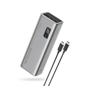 CUKTECH 쿡테크 15 파워뱅크 150W PD 고속 충전 대용량 노트북 보조배터리 20000mAh+240W C타입 고속 충전 케이블 세트/갤럭시 보조배터리, PB200P