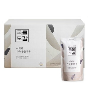 곡물도감 국산 무가당 서리태 가득 콩물두유, 180ml, 15개