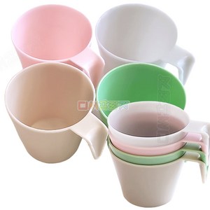 파스텔 파티컵 핸디 4P 깨지지않는 플라스틱컵 음료컵, 파스텔파티컵핸디4P, 1세트